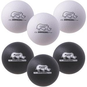 image:imageChampion Sports Rhino Skin Low Bounce Dodgeball Sets amp Singles for Playground PE Backyard amp League Games  Team Sports Equipment for Youth amp AdultsBlack  White