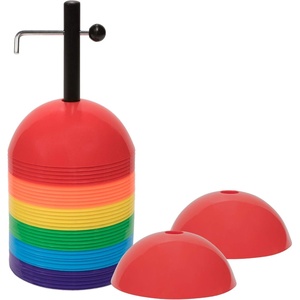 image:imageChampion Sports Rigid Dome Cone Sets for Athletics and Social Distancing Assorted Colors