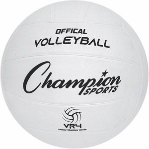 image:imageChampion Sports Rubber Volleyballs  Durable Official Size Balls for Game amp Practice Use IndoorOutdoor PlayWhite Single Ball