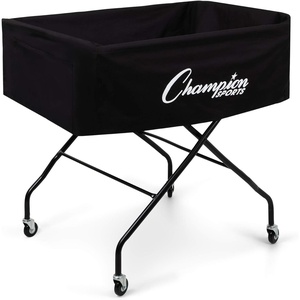 image:imageChampion Sports Volleyball Cart amp Equipment Storage Durable Aluminum Frame for High Volume Practices amp Training Sessions 24 to 40 Ball Storage SizesMammoth Cart 40 Ball Capacity