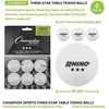 image:imageChampion Sports 3 Star Table Tennis Ball Pack  Tournament Size 40mm Seamless CTTA amp ITTA ApprovedPack of 6 White