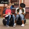 image:imageChampion Sports Exercise Ball Chair FitPro Balance Ball Chair with Wheels and Back Support for Home or Office Use  Includes Hand Pump  Black