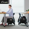 image:imageChampion Sports Exercise Ball Chair FitPro Balance Ball Chair with Wheels and Back Support for Home or Office Use  Includes Hand Pump  Black