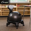 image:imageChampion Sports Exercise Ball Chair FitPro Balance Ball Chair with Wheels and Back Support for Home or Office Use  Includes Hand Pump  Black