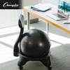 image:imageChampion Sports Exercise Ball Chair FitPro Balance Ball Chair with Wheels and Back Support for Home or Office Use  Includes Hand Pump  Black