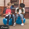 image:imageChampion Sports Exercise Ball Chair with Included Hand Air Pump FitPro Balance Ball Chair with Wheels and Back Support  Multiple StylesYouth Chair Gray  Blue