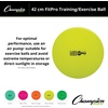 image:imageChampion Sports Exercise Stability Balance Ball 42 cm Green  Premium Quality PopResistant Gym Medicine Balls for Strength and Core Training Rehab Workout Pilates Pregnancy Stretching