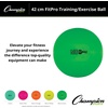 image:imageChampion Sports Exercise Stability Balance Ball 42 cm Green  Premium Quality PopResistant Gym Medicine Balls for Strength and Core Training Rehab Workout Pilates Pregnancy Stretching