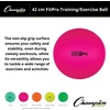 image:imageChampion Sports Exercise Stability Balance Ball 42 cm Green  Premium Quality PopResistant Gym Medicine Balls for Strength and Core Training Rehab Workout Pilates Pregnancy Stretching