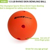 image:imageChampion Sports Foam Bowling Ball Rhino Skin Soft  15 Lb Bright Orange