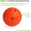 image:imageChampion Sports Foam Bowling Ball Rhino Skin Soft  15 Lb Bright Orange