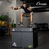 image:imageChampion Sports Foam Plyometric Box Black  Durable Jump Boxes for Training with Handles Hook and Loop Flaps  Stackable Plyo Box Jumps for Gym  Multiple SizesSingle Box  12 Black