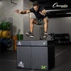 image:imageChampion Sports Foam Plyometric Box Black  Durable Jump Boxes for Training with Handles Hook and Loop Flaps  Stackable Plyo Box Jumps for Gym  Multiple SizesSingle Box  24 Black