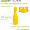 image:imageChampion Sports Foam Weighted Bowling Pin Set  Pins Ball and Carry Case Set
