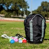 image:imageChampion Sports Lacrosse Ball Bag Nylon Sports Training Tote for Lacrosse Baseball and TennisGrayBlack