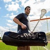 image:imageChampion Sports Lacrosse Equipment Bag  HeavyDuty Nylon Stick Compartment Waterproof Bottom Adjustable Strap 44x15x13inNavy