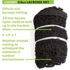 image:imageChampion Sports Lacrosse Goal Net  4mm Official Size White Nylon Net Replacement Pack of 23mm Black Weather Treated Pack of 2