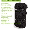 image:imageChampion Sports Lacrosse Goal Net  4mm Official Size White Nylon Net Replacement Pack of 26mm Black Weather Treated Pack of 2