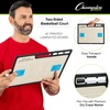 image:imageChampion Sports Large amp XL Dry Erase Board For Coaching  Whiteboards for Strategizing Techniques Plays  2Sided Boards with Front Side Full Field  Backside Half Field and LineupBasketball
