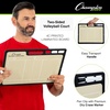 image:imageChampion Sports Large amp XL Dry Erase Board For Coaching  Whiteboards for Strategizing Techniques Plays  2Sided Boards with Front Side Full Field  Backside Half Field and LineupVolleyball