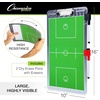 image:imageChampion Sports Large amp XL Dry Erase Board For Coaching  Whiteboards for Strategizing Techniques Plays  2Sided Boards with Front Side Full Field  Backside Half Field and LineupLacrosse