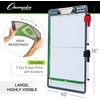 image:imageChampion Sports Large amp XL Dry Erase Board For Coaching  Whiteboards for Strategizing Techniques Plays  2Sided Boards with Front Side Full Field  Backside Half Field and LineupBaseballSoftball