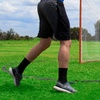image:imageChampion Sports Mens Lacrosse Crease Rhino Flex Portable Lacrosse Goal Crease  18 Diameter All Weather Crease with Weights Stakes and Carry BagMens  18 Foot Diameter Black