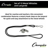image:imageChampion Sports Metal Whistle with Lanyard  12 Pack