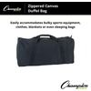 image:imageChampion Sports Oversized Canvas Duffle Bag  HeavyDuty Travel amp Gym Bag for Sports Equipment Gear or Weekend Trips Black34 x 12 x 15