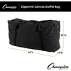 image:imageChampion Sports Oversized Canvas Duffle Bag  HeavyDuty Travel amp Gym Bag for Sports Equipment Gear or Weekend Trips Black42L x 13D x 16H