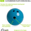 image:imageChampion Sports Plastic Bowling Ball  Youth Bowling Game for All Skill Levels IndoorOutdoor Play Fits Foam or Plastic Pin Sets 35 lb Ball SizesBlue 4 Pounds
