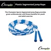 image:imageChampion Sports Plastic Segmented Jump RopeBlueWhite 9 Feet