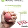 image:imageChampion Sports Practice Sponge Lacrosse Balls Soft Touch for Professional College amp Grade School Indoor Training amp PracticePink 12Pack Indoor Practice Lacrosse Balls