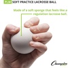 image:imageChampion Sports Practice Sponge Lacrosse Balls Soft Touch for Professional College amp Grade School Indoor Training amp PracticeWhite 12Pack Indoor Practice Lacrosse Balls