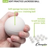 image:imageChampion Sports Practice Sponge Lacrosse Balls Soft Touch for Professional College amp Grade School Indoor Training amp PracticeWhite 12Pack Indoor Practice Lacrosse Balls