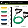 image:imageChampion Sports Resistance Tube Bands for Men and Women Extra Light to Super Heavy Resistance  Durable Fitness Band for Strength Training Stretching Rehabilitation  Premium Home Workout EquipmentBlue