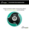 image:imageChampion Sports Rhino Elite Medicine Ball  Textured Surface Superior Grip Hollow Synthetic Rubber for Consistent Bounce amp Durability Multiple Weights amp Colors  Optional Rebounder Sold Separately25 Pounds  Green