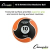 image:imageChampion Sports Rhino Elite Medicine Ball  Textured Surface Superior Grip Hollow Synthetic Rubber for Consistent Bounce amp Durability Multiple Weights amp Colors  Optional Rebounder Sold Separately10 Pounds  Orange