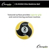 image:imageChampion Sports Rhino Elite Medicine Ball  Textured Surface Superior Grip Hollow Synthetic Rubber for Consistent Bounce amp Durability Multiple Weights amp Colors  Optional Rebounder Sold Separately2 Pounds  Yellow