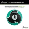 image:imageChampion Sports Rhino Elite Medicine Ball  Textured Surface Superior Grip Hollow Synthetic Rubber for Consistent Bounce amp Durability Multiple Weights amp Colors  Optional Rebounder Sold Separately8 Pounds  Green