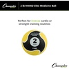 image:imageChampion Sports Rhino Elite Medicine Ball  Textured Surface Superior Grip Hollow Synthetic Rubber for Consistent Bounce amp Durability Multiple Weights amp Colors  Optional Rebounder Sold Separately2 Pounds  Yellow
