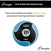 image:imageChampion Sports Rhino Elite Medicine Ball  Textured Surface Superior Grip Hollow Synthetic Rubber for Consistent Bounce amp Durability Multiple Weights amp Colors  Optional Rebounder Sold Separately20 Pounds  Blue