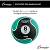 image:imageChampion Sports Rhino Elite Medicine Ball  Textured Surface Superior Grip Hollow Synthetic Rubber for Consistent Bounce amp Durability Multiple Weights amp Colors  Optional Rebounder Sold Separately8 Pounds  Green