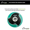 image:imageChampion Sports Rhino Elite Medicine Ball  Textured Surface Superior Grip Hollow Synthetic Rubber for Consistent Bounce amp Durability Multiple Weights amp Colors  Optional Rebounder Sold Separately25 Pounds  Green