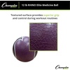 image:imageChampion Sports Rhino Elite Medicine Ball  Textured Surface Superior Grip Hollow Synthetic Rubber for Consistent Bounce amp Durability Multiple Weights amp Colors  Optional Rebounder Sold Separately12 Pounds  Purple