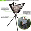 image:imageChampion Sports Rhino Flex Ball Caddy  Knotless Polyester Net with Iron Frame  Lightweight Portable Storage  Batting Practice Ball Caddy  Weather Resistant  Includes Carrying Bag