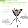 image:imageChampion Sports Rhino Flex Ball Caddy  Knotless Polyester Net with Iron Frame  Lightweight Portable Storage  Batting Practice Ball Caddy  Weather Resistant  Includes Carrying Bag