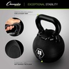 image:imageChampion Sports Rhino Kettlebell Rubber Weights Black  Premium Strength Training Equipment  Multiple Weights18 Pounds
