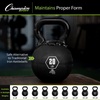 image:imageChampion Sports Rhino Kettlebell Rubber Weights Black  Premium Strength Training Equipment  Multiple Weights30 Pounds