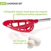image:imageChampion Sports Soft Lacrosse Set Training Equipment for Boys Girls Kids Youth and Amateur Athletes  12 Aluminum Sticks and 6 Vinyl Balls for Indoor Outdoor Use